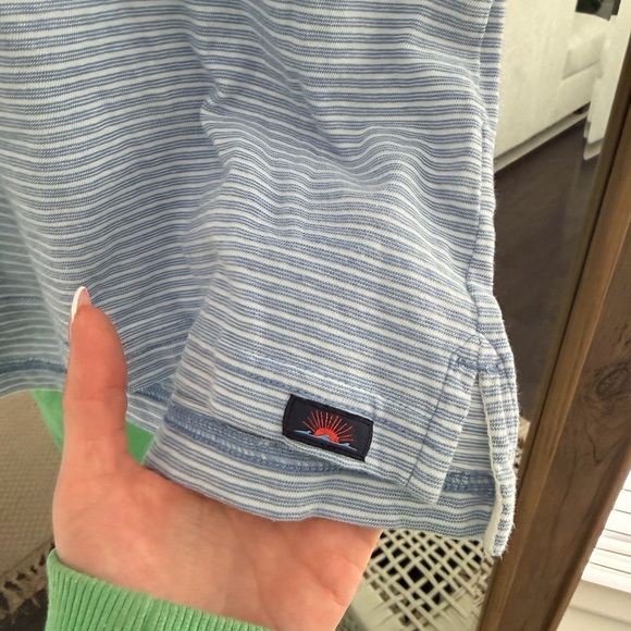 Faherty Cloud Stripe Polo Shirt - Picture 3 of 5